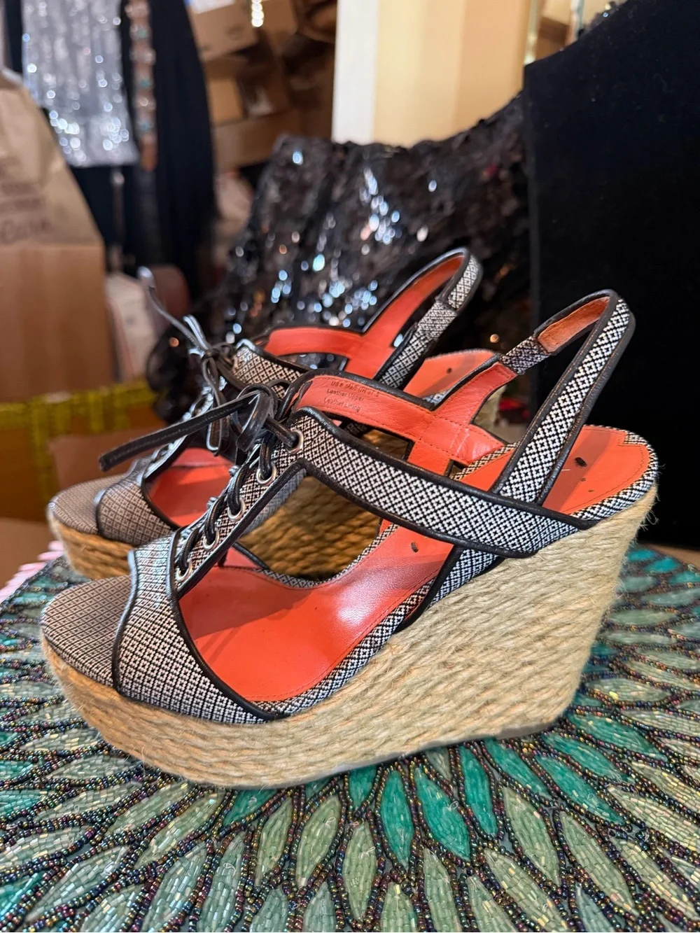 Vis Spiga Wedge Espadrilles